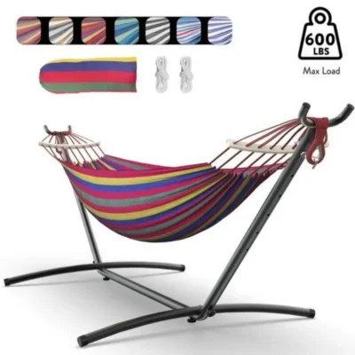 Gyroor Hammock with Adjustable Stand- , 600lb Capacity