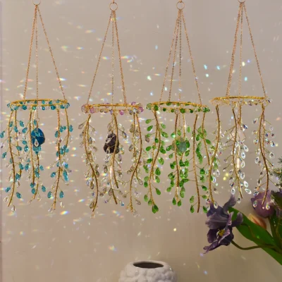 Crystal Wind Chimes Artificial Willow Branch