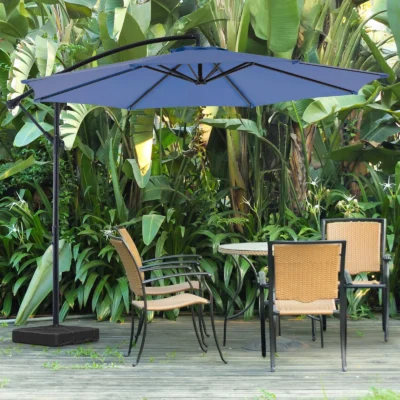 JHK 10FT Outdoor Patio Umbrella UV Protection 8 Sturdy Ribs for Backyard Garden